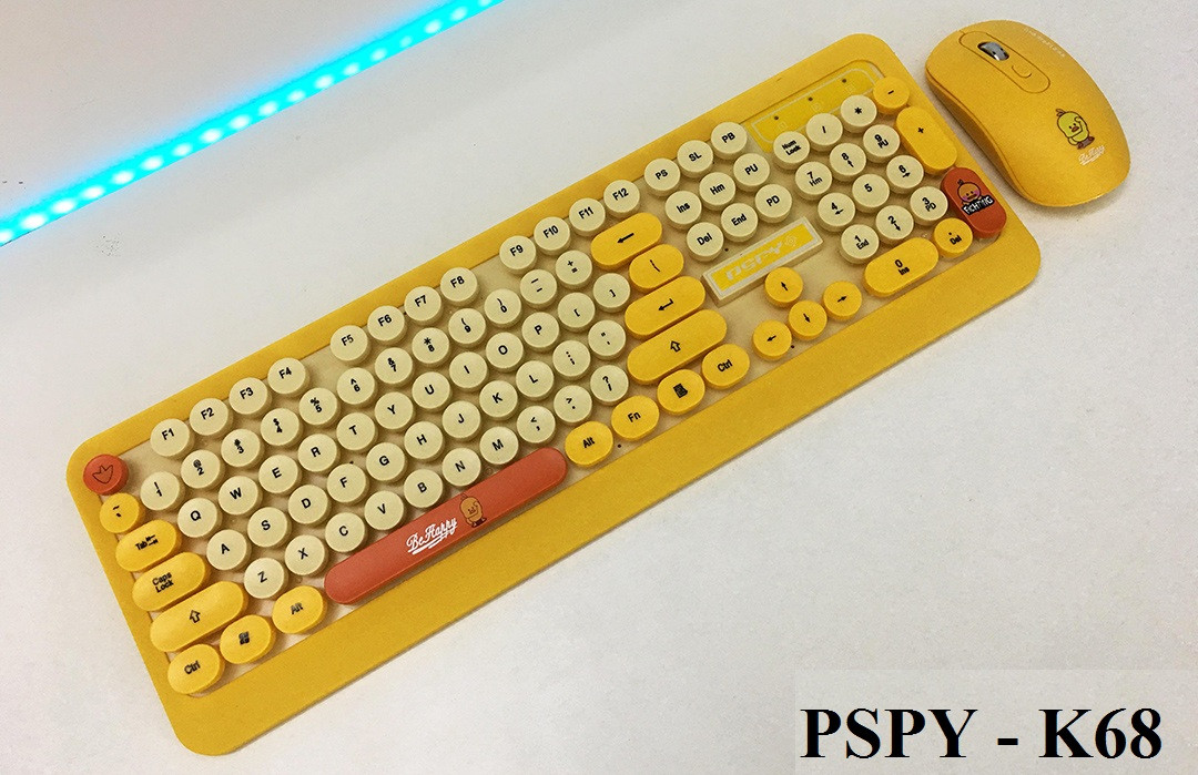 Bộ Bàn Phím Và Chuột Không Dây PSPY K68