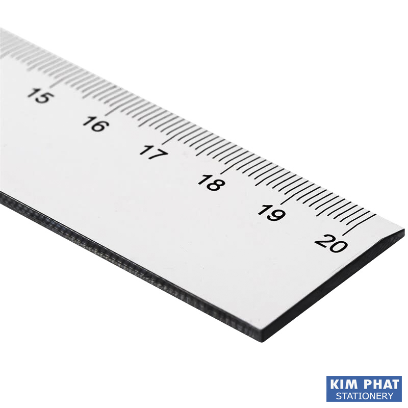 Thước kẻ nhựa 20cm Deli E6220
