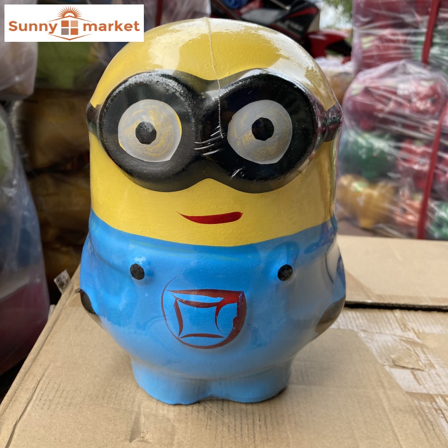 Heo đất hình minion dễ thương cao 20cm, heo đất tiết kiệm hình MINION