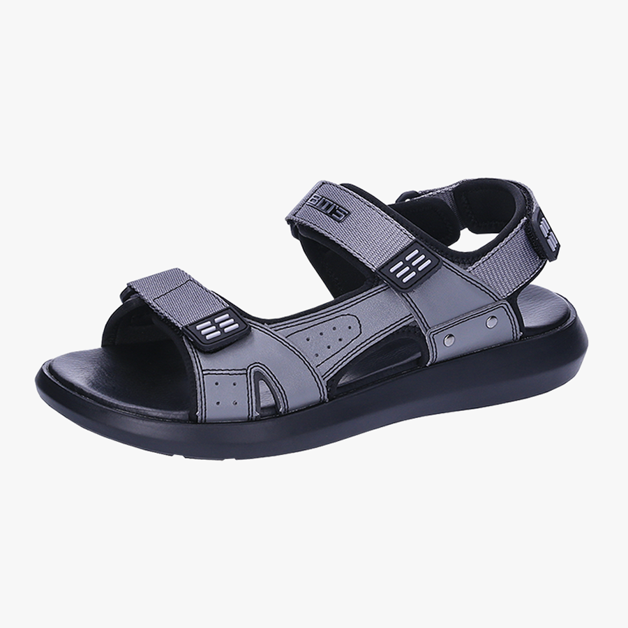 [Hoàn Xu] [SALE GIẢM SỐC] GIÀY SANDAL PU QUAI HẬU NAM BITI'S DPM031600 (ĐEN + XÁM) - BITIS