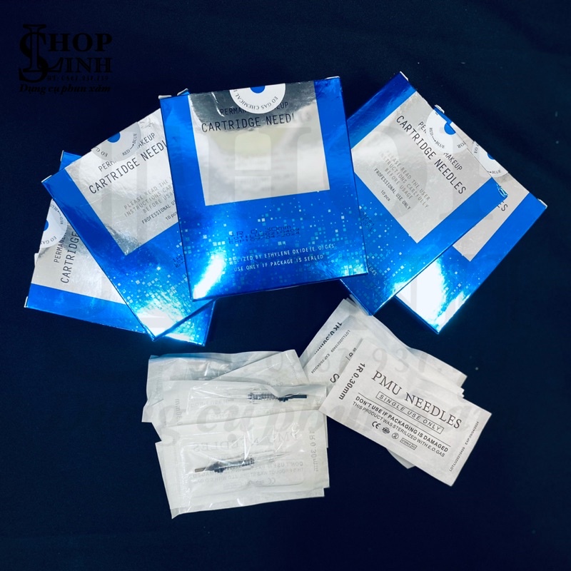Size 0.25, 0.30 Kim máy black pearl, kim sexy brow, máy kts kĩ thuật số, hộp xanh, hộp trắng blackpearl