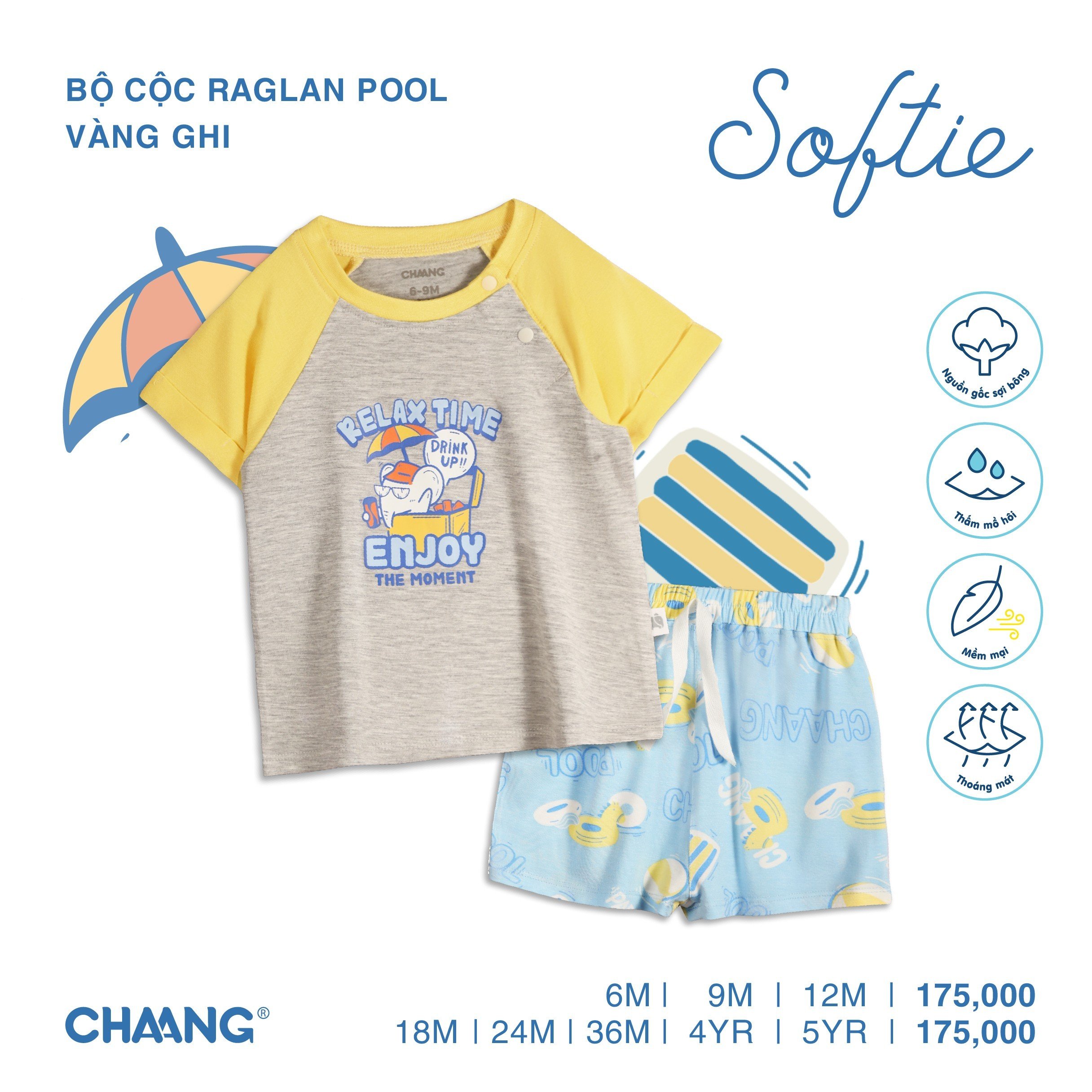Chaang bộ cộc raglan bé trai nhiều mẫu SS2023