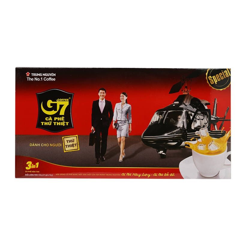 Cà phê sữa G7 Trung Nguyên 3in1 Hộp 21 Gói
