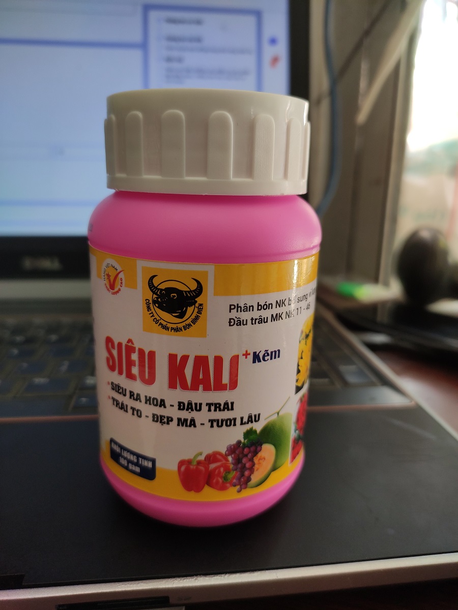 Siêu kali super kali ra hoa đậu trái ( bón gốc hoặc pha nước phun đều được) hủ 100g - binh điền