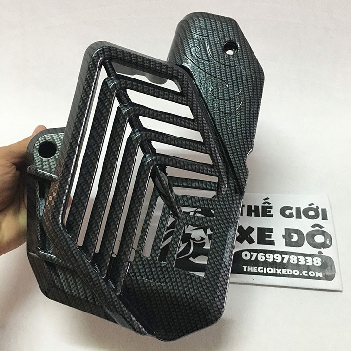 Ốp két nước Sh 2020 - 2021 - 2022 cacbon - phụ kiện trang trí carbon ốp két tản nhiệt xe Sh Việt 125i 150i