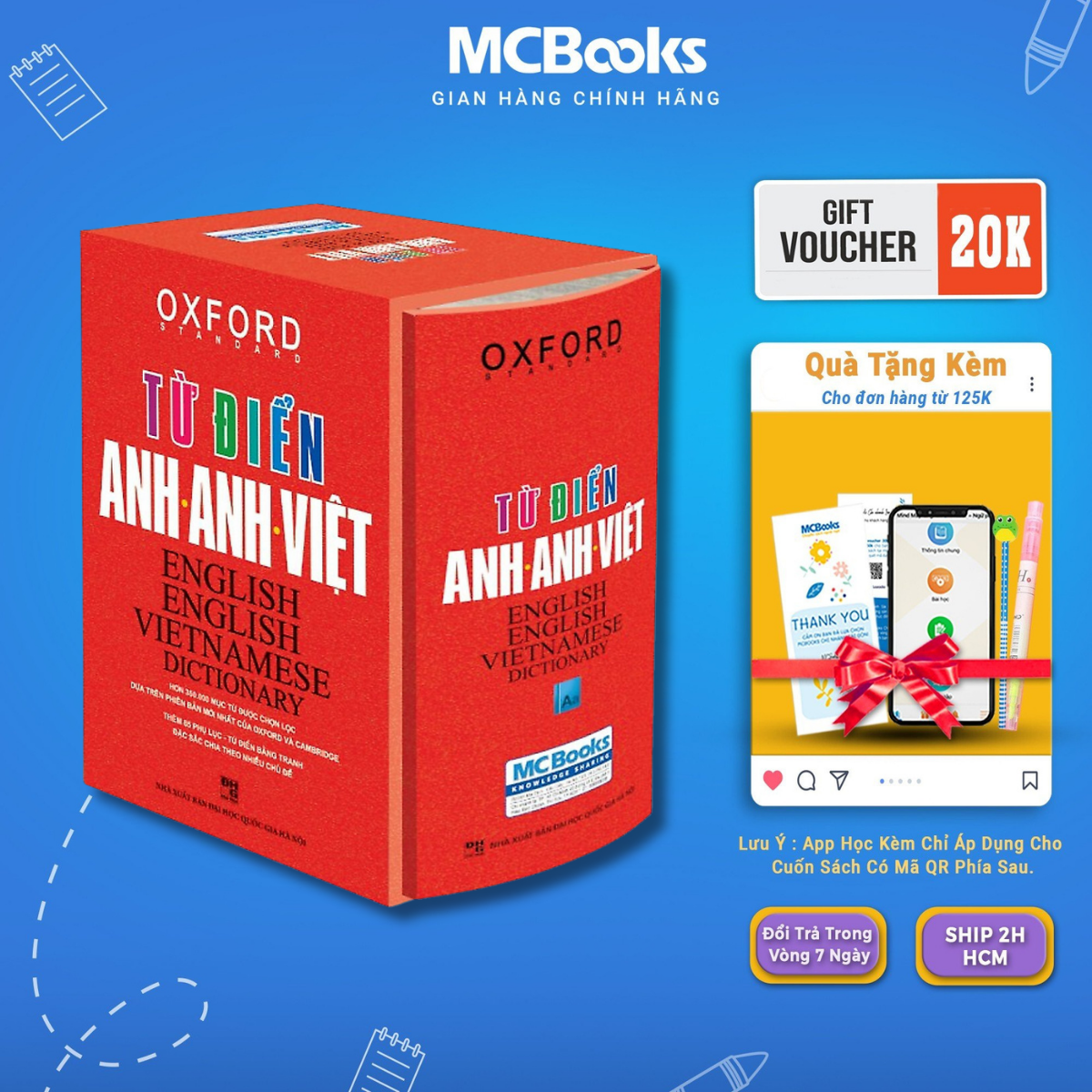 Sách - Từ điển Anh - Anh - Việt ( Bìa Đỏ ) - McBooks