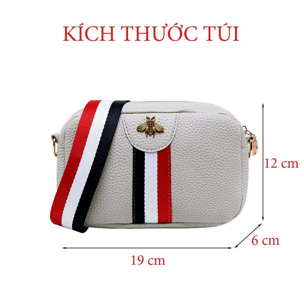 Túi Đeo Chéo Nữ Thời Trang Con Ong T75 Xám