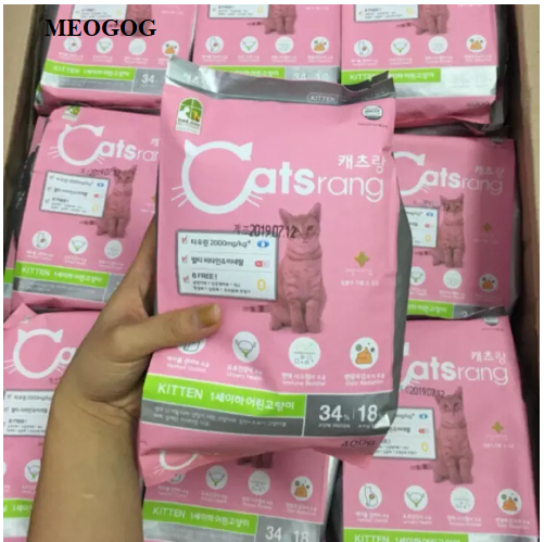 Thức ăn hạt cho mèo con catsrang kitten 400gr meogog