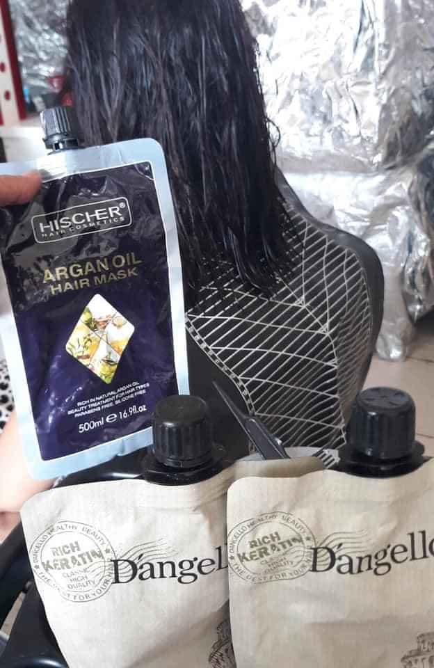 Kem ủ Tóc Hấp Phục Hồi Hischer Argan oil 500ml
