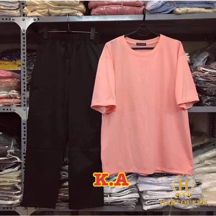 Sét áo trơn kèm quần kaki hari0420