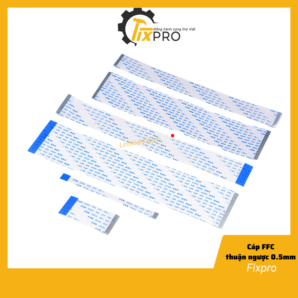 Cáp ffc 10p-40p thuận 0.5mm dài 20cm - fixpro