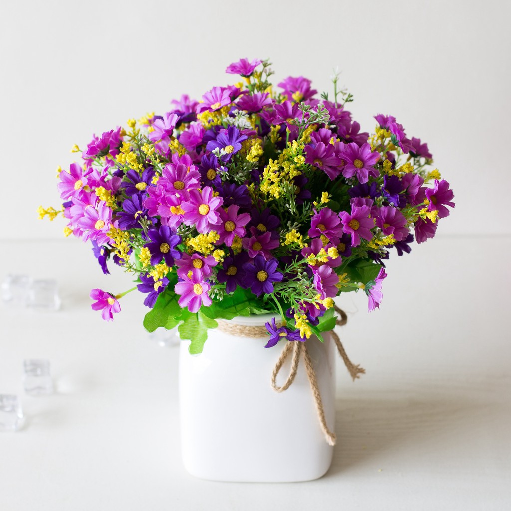 CHÙM HOA CÁNH BƯỚM 25-30 HOA VẢI LỤA LIZ57