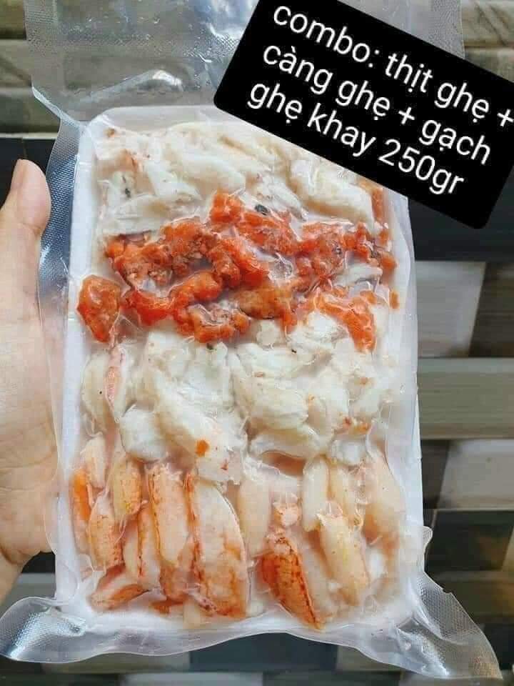 Gói 250gram thịt càng gạch ghẹ (Chỉ giao ở HCM)