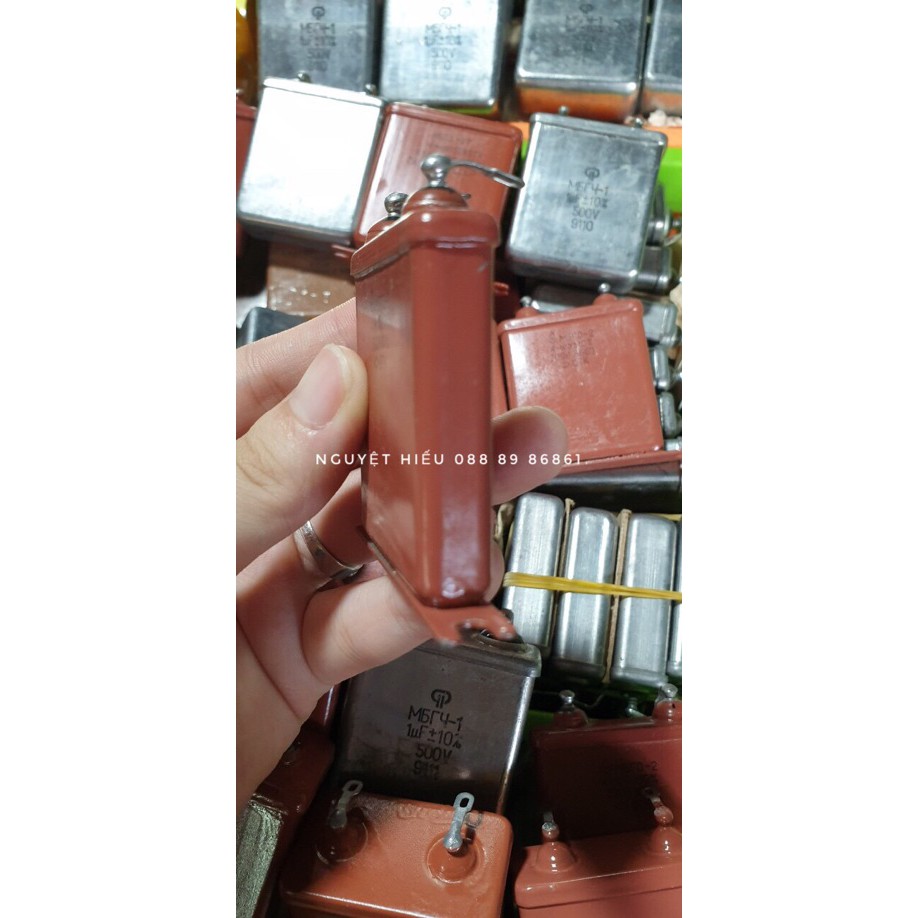 [VN] Tụ 2 chân Nga mỏng 300B 4uF-350V