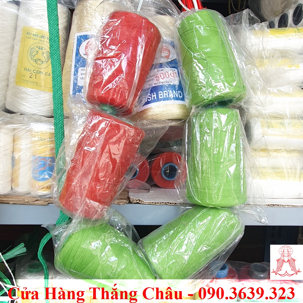 Chỉ May Bao PE (Nhiều Màu) - 1 Cuộn Chỉ May (Bao Gạo, Bao Đường, Bao Xi Măng,...)