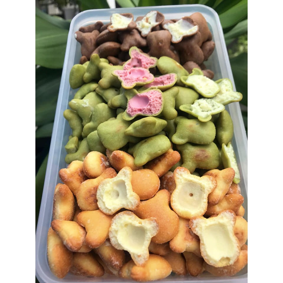 bánh gấu kem mix 4 vị ( siêu hấp dẫn ) - 500g