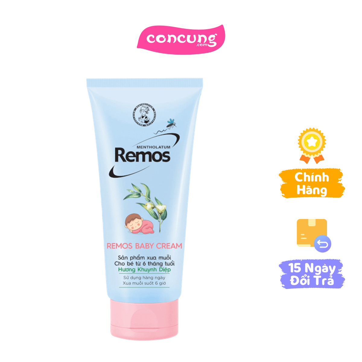 Kem chống muỗi Remos Baby 70g - Hương khuynh diệp