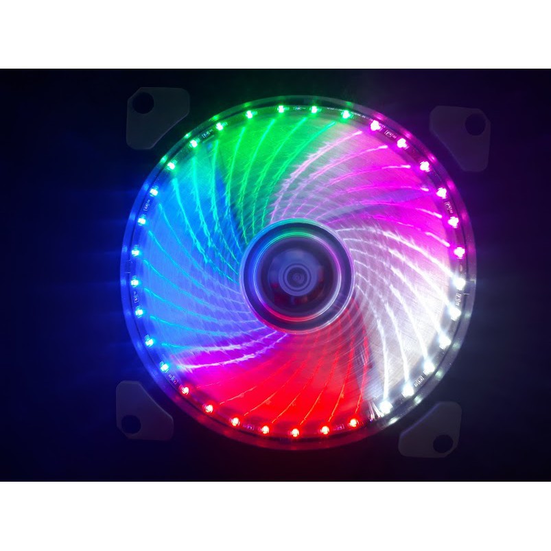 Fan case 12cm-33 bóng -led 5 màu - full box