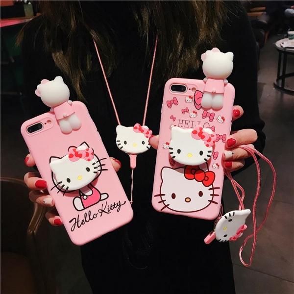 ỐP LƯNG IPHONE HÌNH HELLO KITY ( Tặng Dây Đeo Tay Kèm POP ) 6/6s/6plus/7/8s /7plus/8plus/X/Xs/XsMax