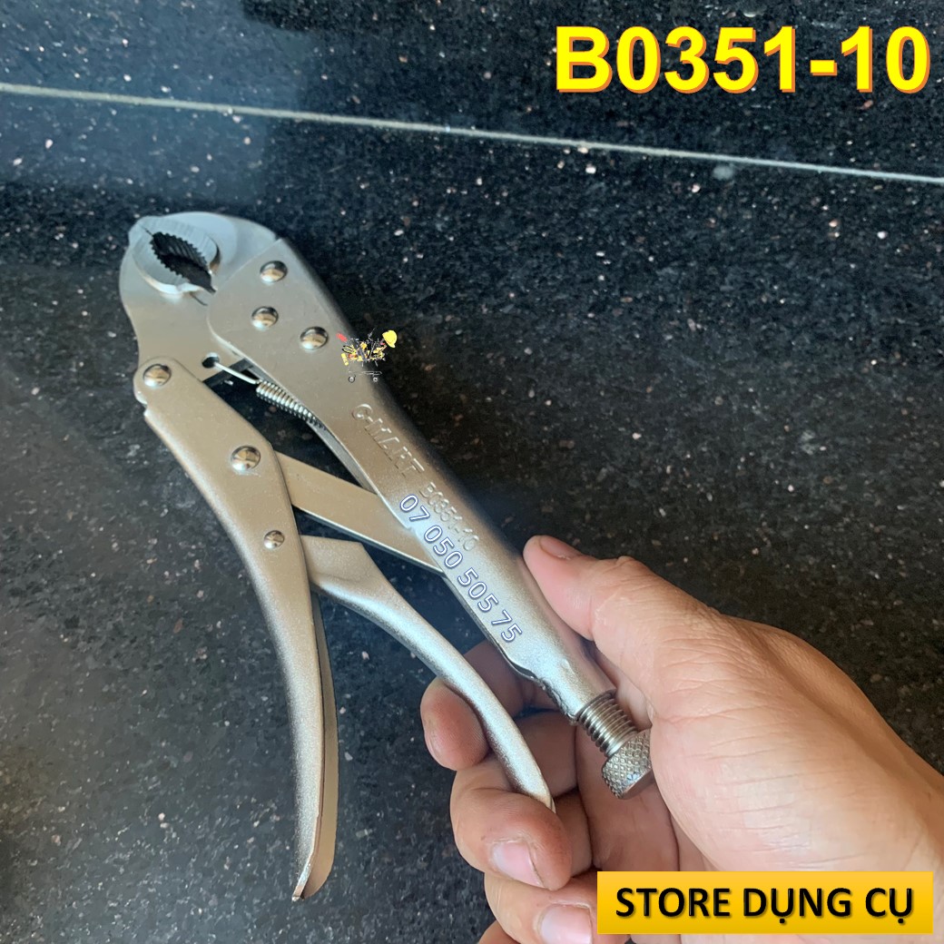 Kìm bấm chết miệng cong C-Mart B0351-10