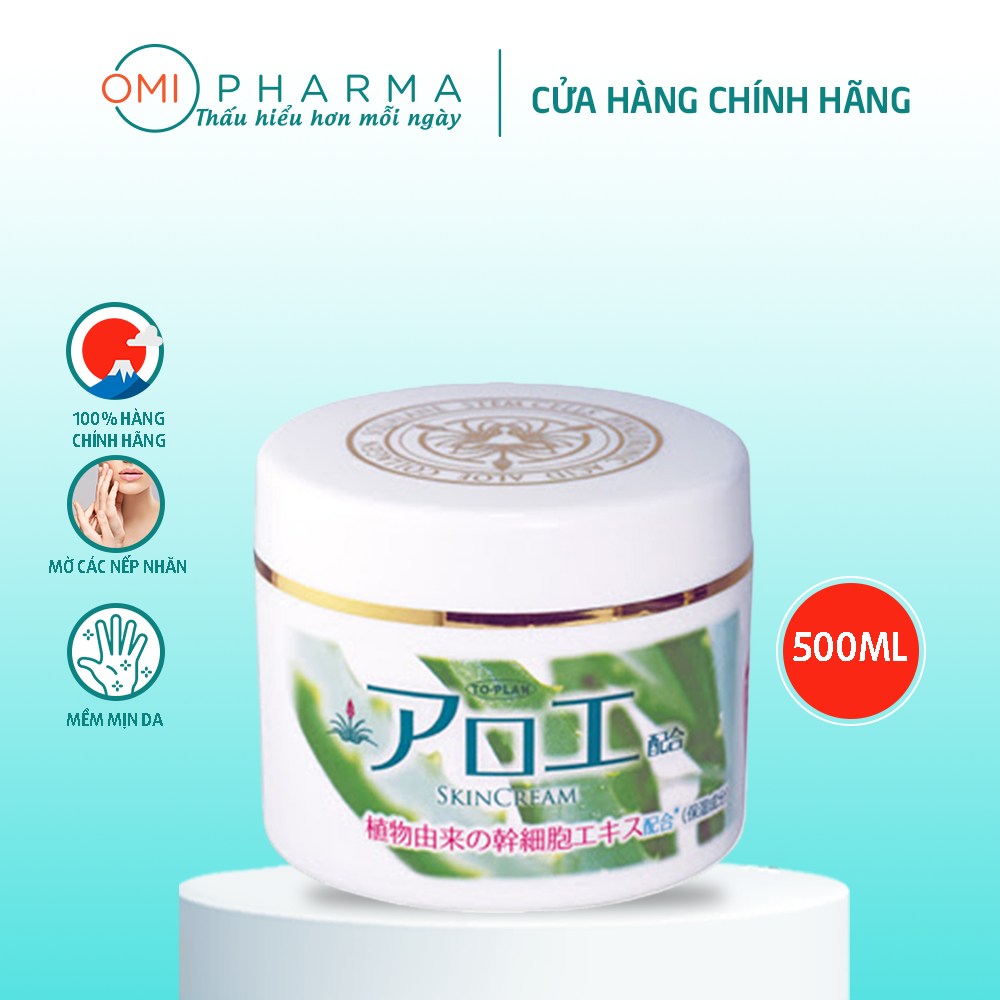 [ BAO BÌ MỚI] Kem Dưỡng Ẩm Toàn Thân Chiết Xuất Lô Hội To-Plan Aloe Cream Nhật Bản S Select Nhật Bản 220g
