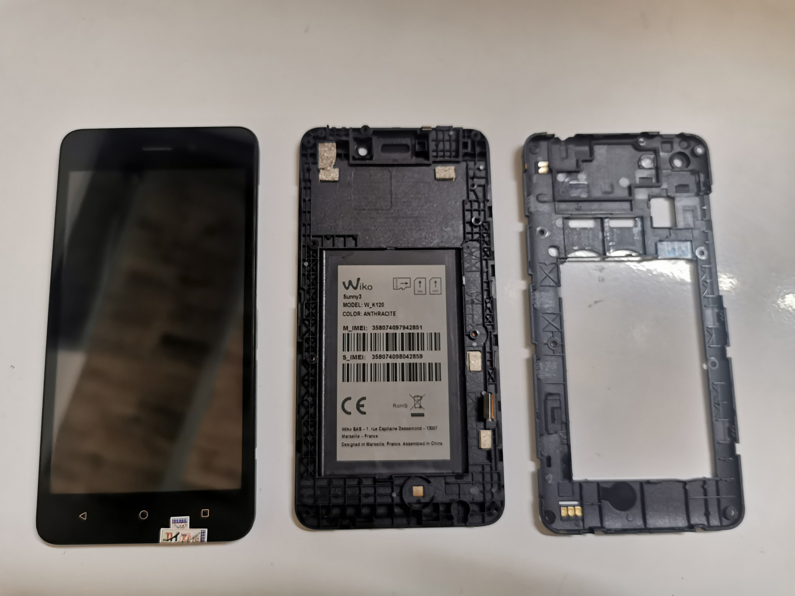 BỘ MÀN HÌNH WIKO SUNNY 2 PLUS ZIN BÓC MÁY