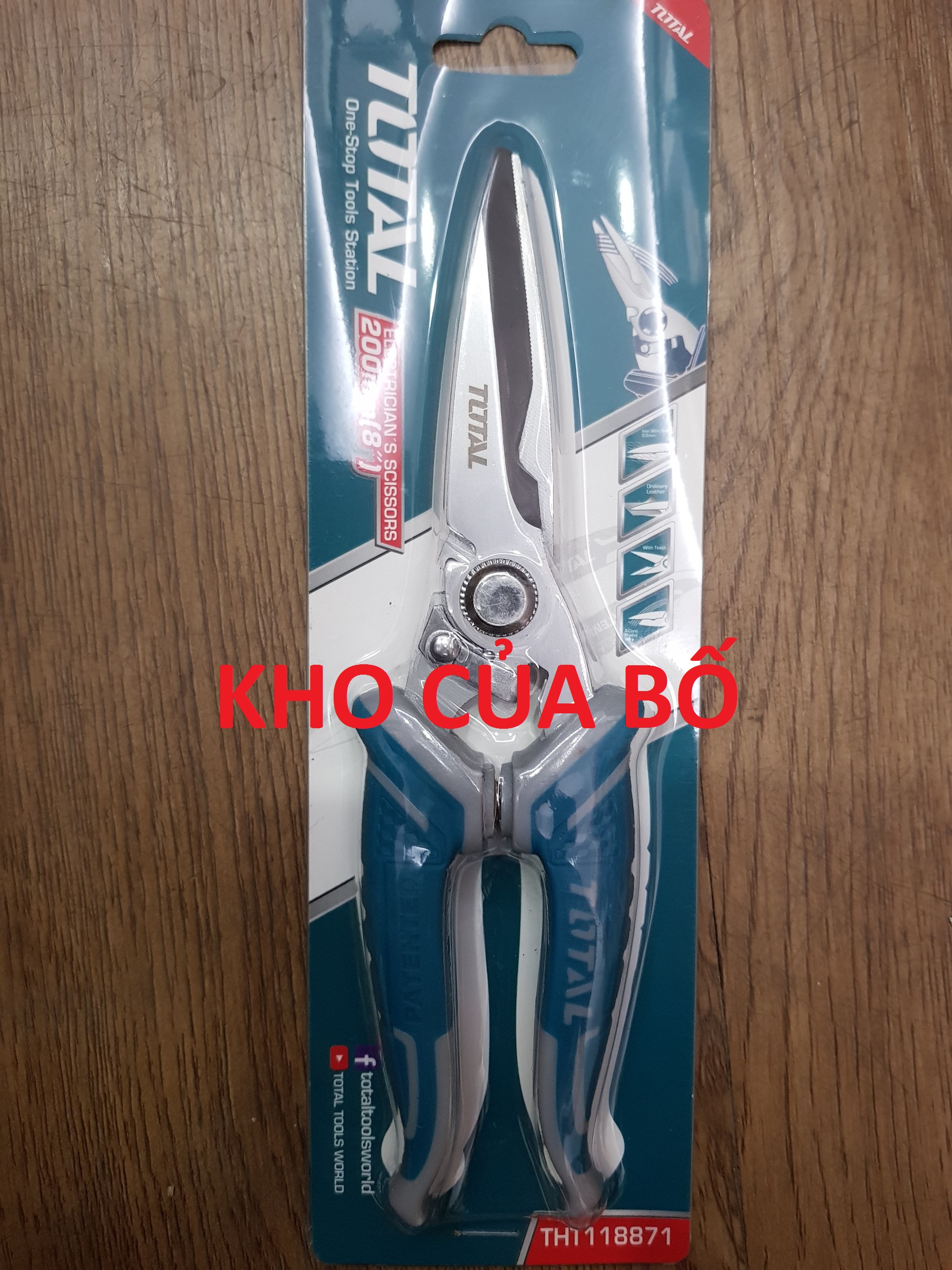 Kéo thợ điện 200mm total tht118871