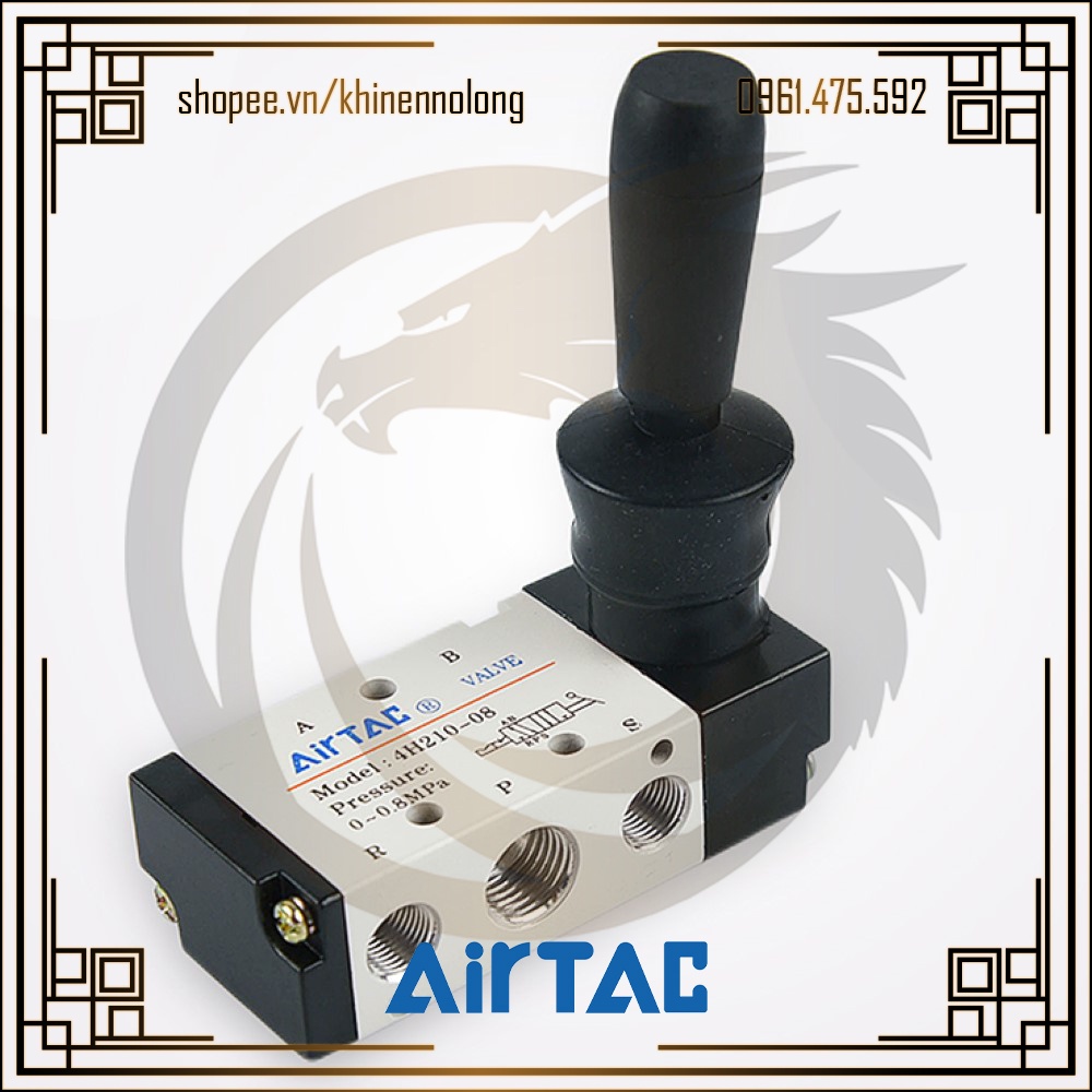Van gạt tay khí nén airtac 4h210-08