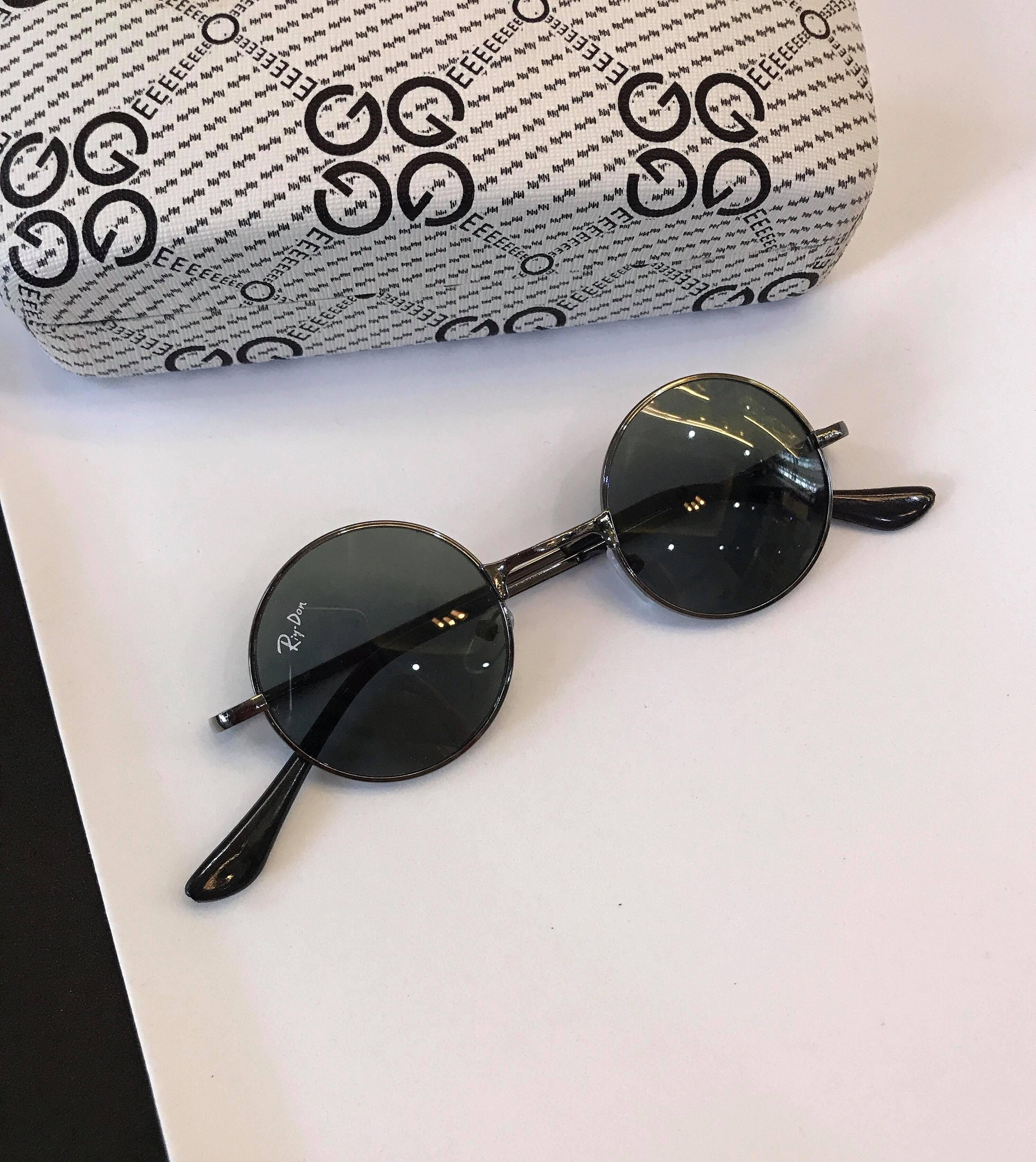 Kính râm Mắt tròn thầy bói Mini siêu bé