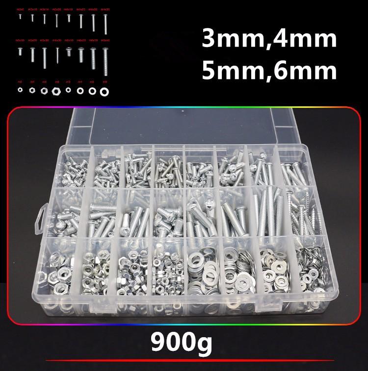 Bộ Bù Lông Ốc Vít Các Loại M3 M4 M5 M6 cân nặng 900g
