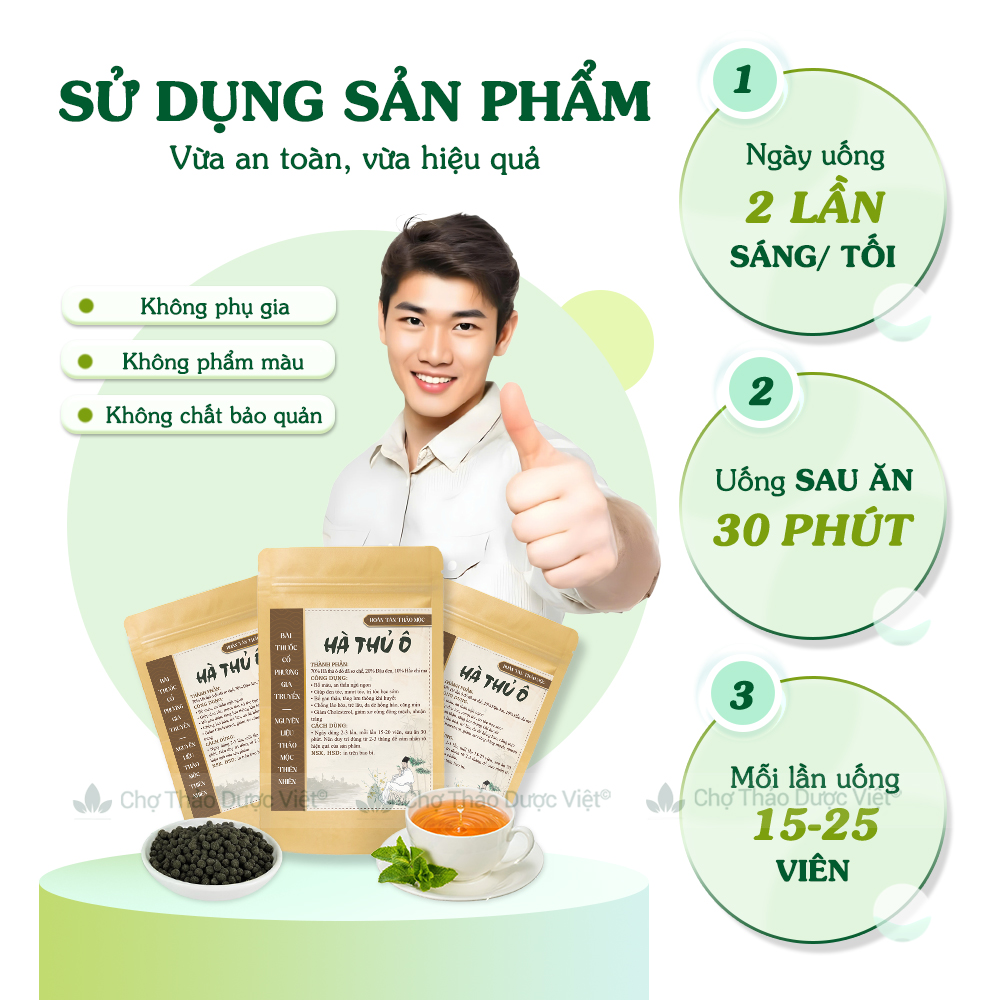 Hà Thủ Ô Chế Đỗ Hoàn Thô 300g