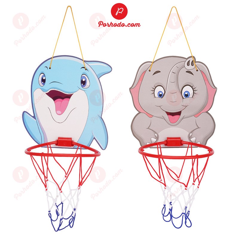 Bộ đồ chơi bóng rổ treo tường cho bé, bảng ném bóng rổ dán tường mini cho bé vui chơi kb216118