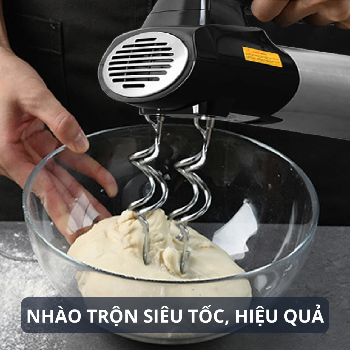 Máy đánh trứng - 5 tốc độ, thân inox không gỉ sang trọng