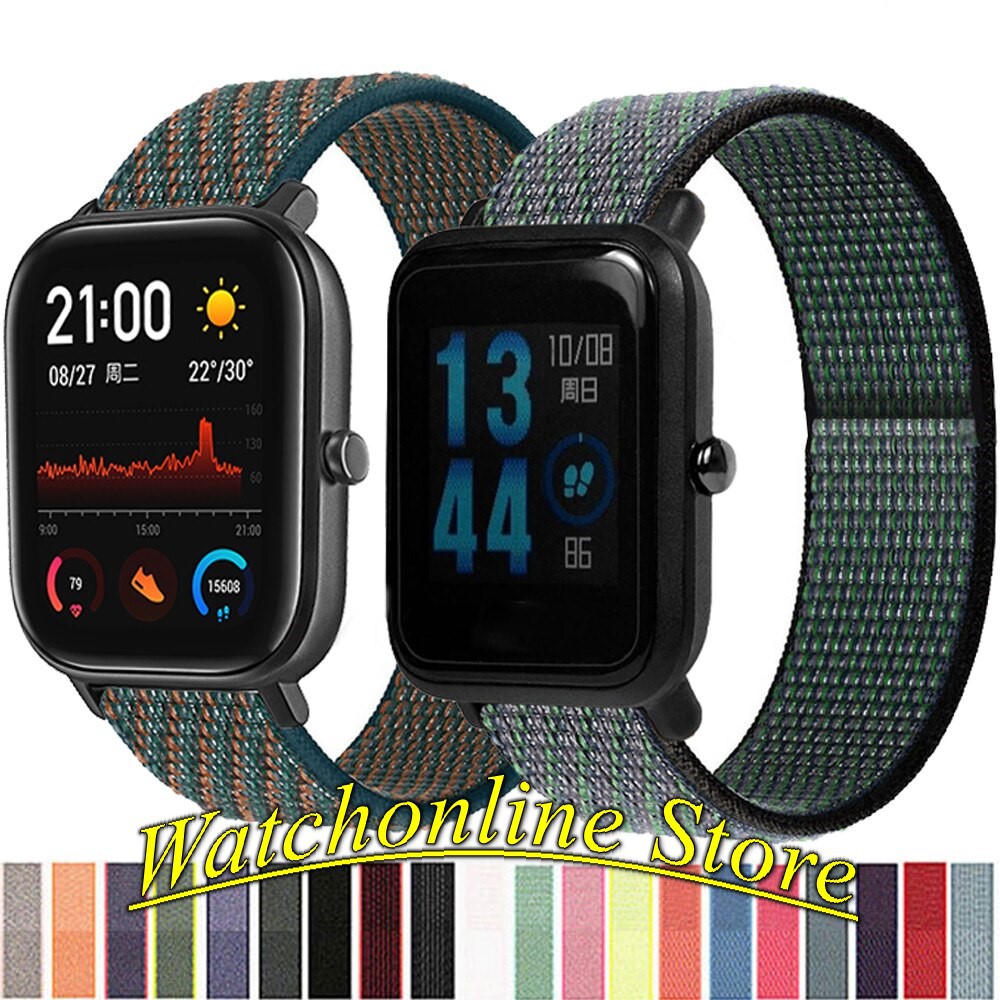 Dây đeo nylon sport loop xiaomi amazfit gts 2 mini / gts 2 / gts 2e amazfit bip s u pro / bip lite 20mm