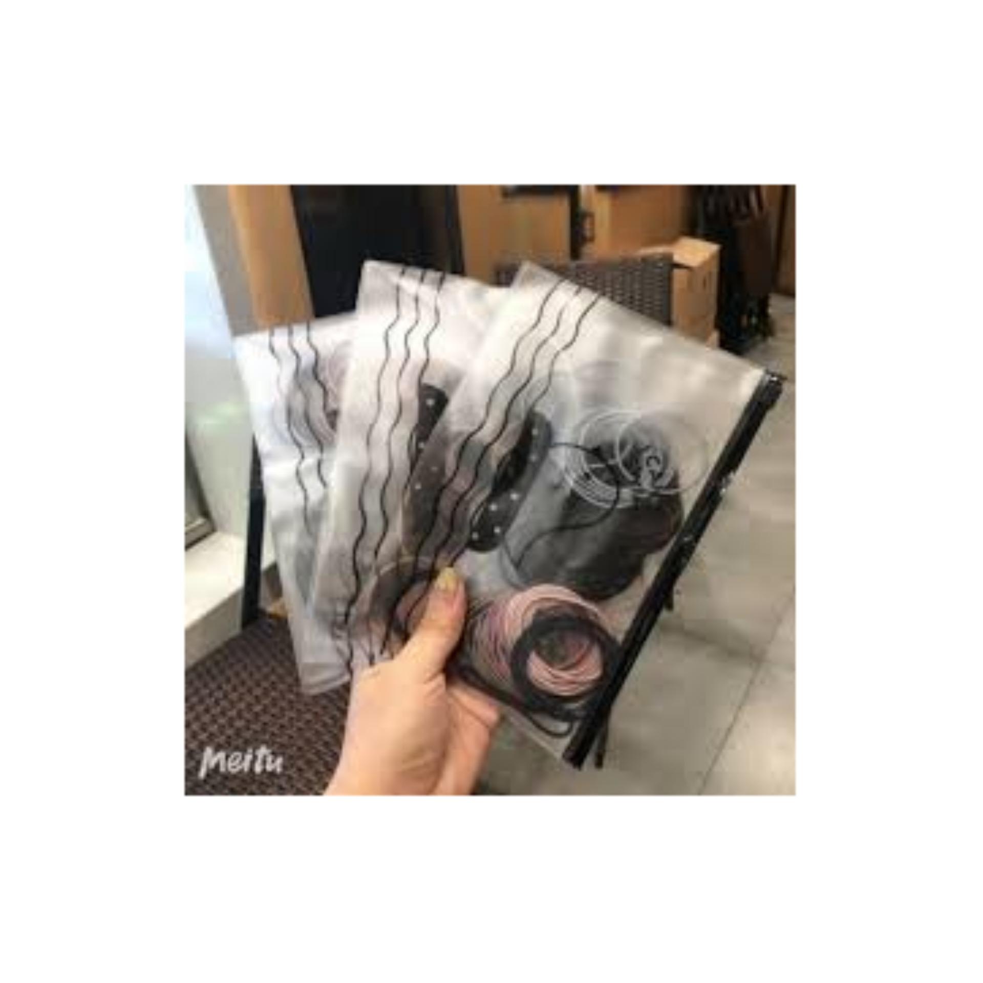 Set 100 Dây Buộc Tóc Nhiều Màu Kèm Túi Zip