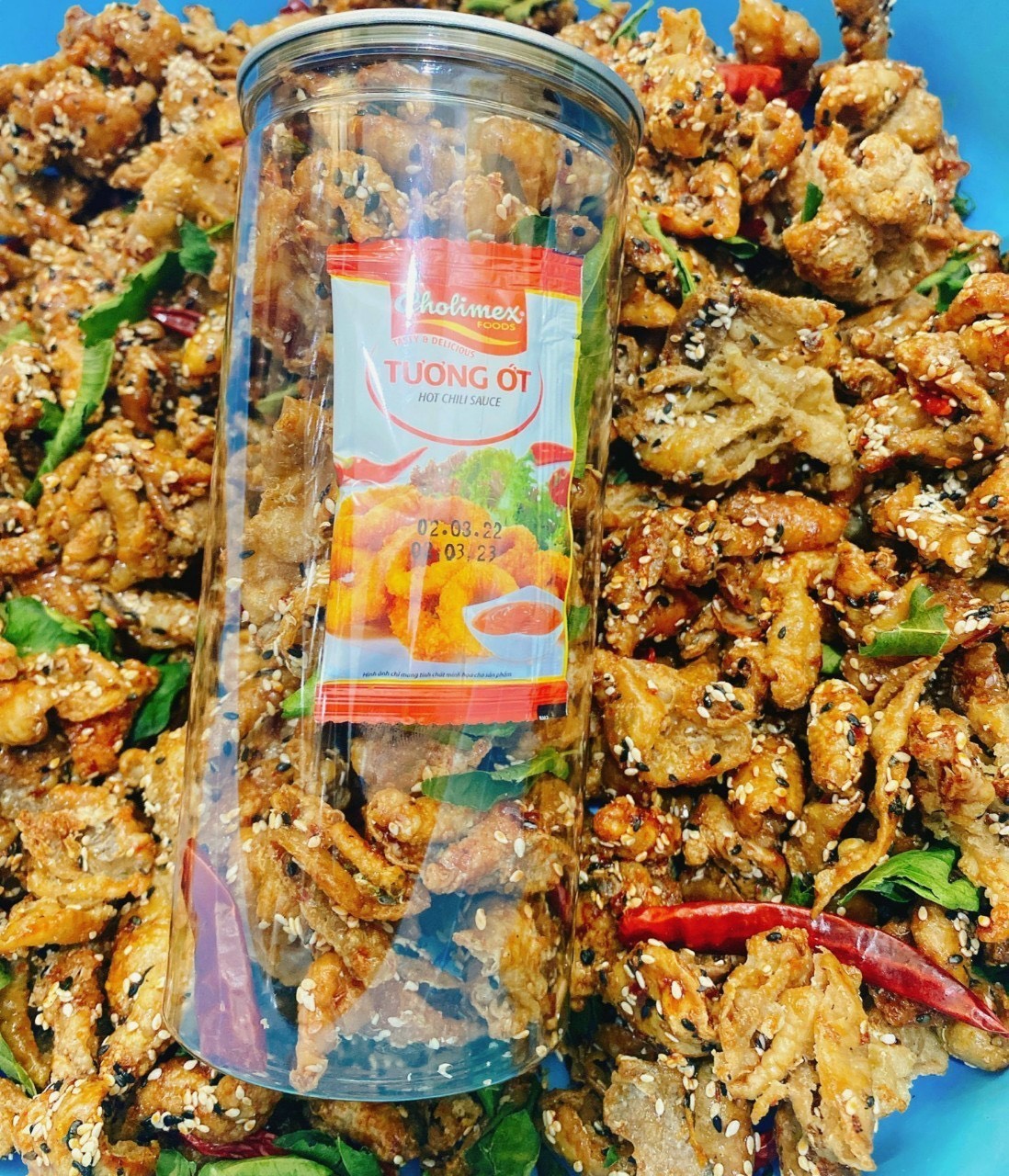 [CHUẨN VỊ][SALE 50%] DA GÀ SỐT CHANH DÂY LÁ CHANH 250gr🍋🍋🍋