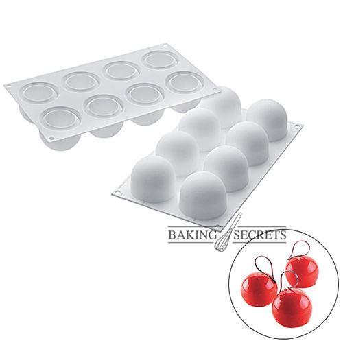 8 THẬM CHÍ Cao Cấp Bóng Tròn Hình Đầy Đủ Bóng Tròn Silicone Keo Silicone Kiểu Pháp West Point Dừa Bánh Mousse Bộ Tạo Khuôn Hình Trái Cây Bộ Tạo Khuôn Hình