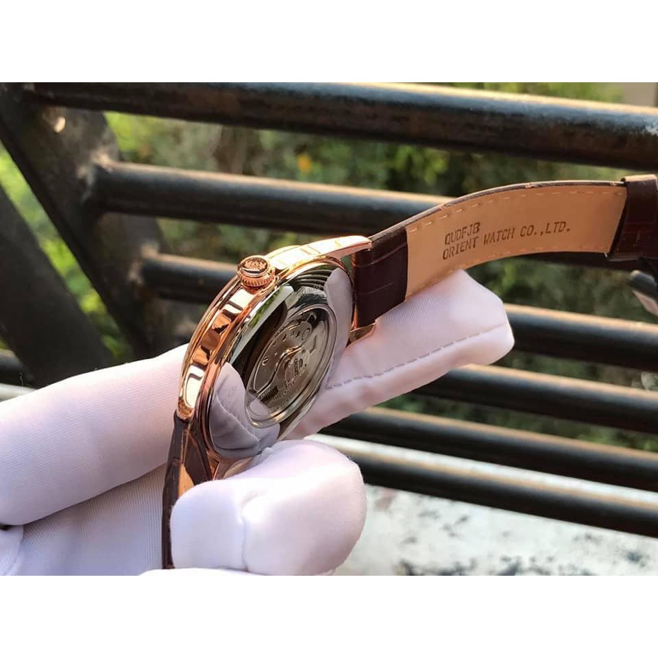 { RẺ VÔ ĐỐI }{ BẢO TÍN ĐỒNG HỒ SHOP SỊN LAZADA }  Đồng hồ nam dây da Orient Caballero { orient patek seiko sk }