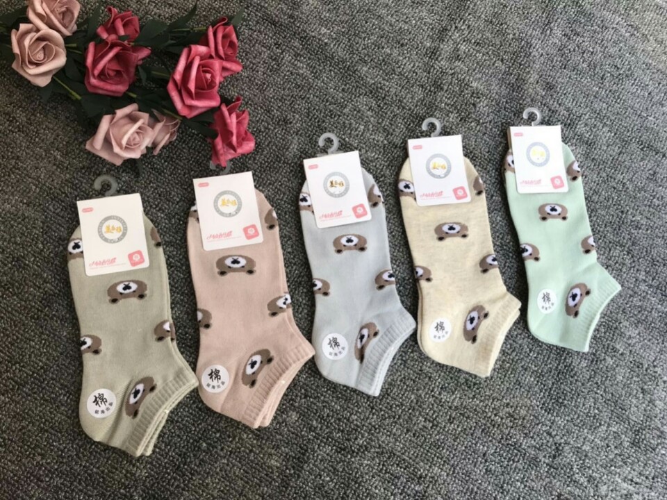 Combo 10 Đôi Tất Gấu Rilakkuma Cổ Ngẳn