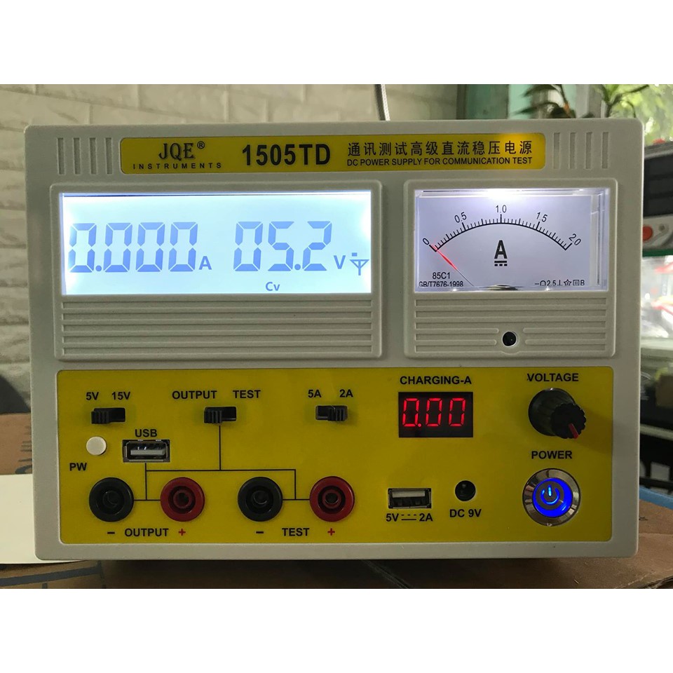 Máy cấp nguồn 2A/5A - 15V 1505TD JQE