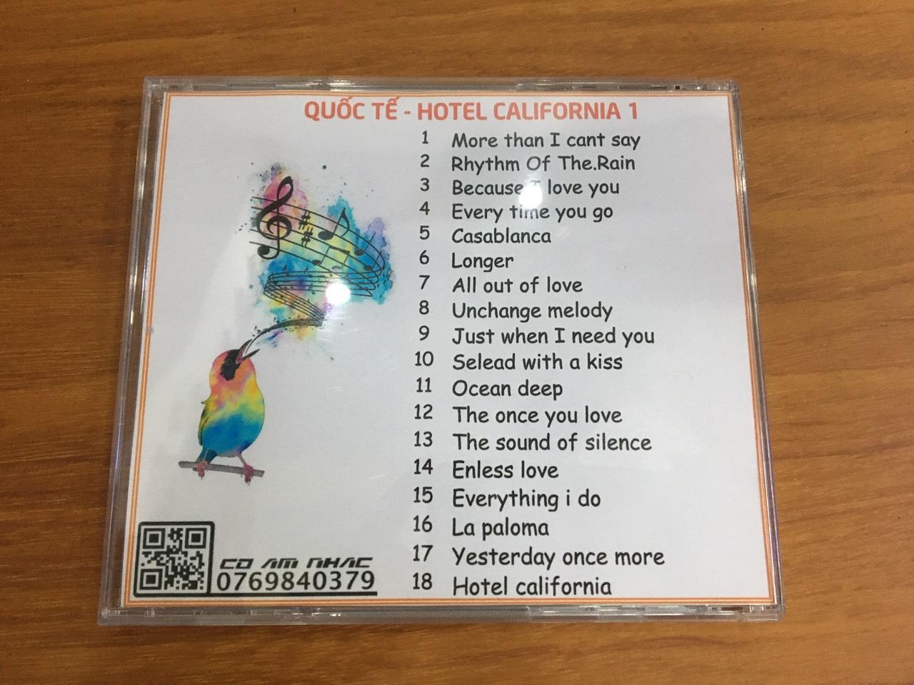 [MDCD] ĐĨA NHẠC CD QUỐC TẾ HOTEL CALIFORNIA (2CD)