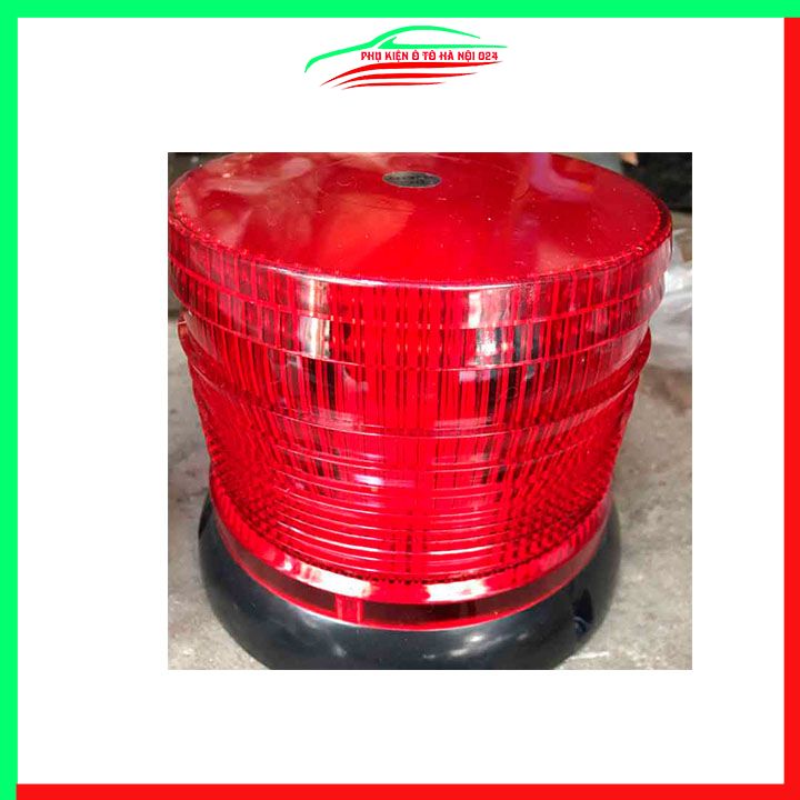 Đèn Led xoay chớp cảnh báo kích thước 13cm có dây cắm tẩu sạc dành cho ô tô 12-24V có 2 màu đỏ vàng công suất 10W