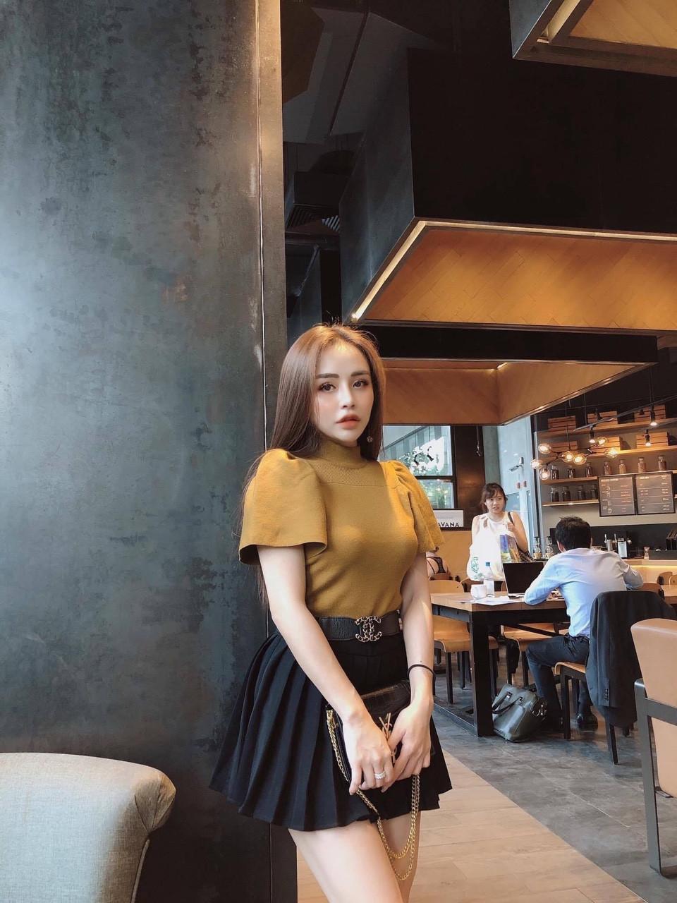 Áo thun gân cổ cao tay cánh dơi siêu hot MC