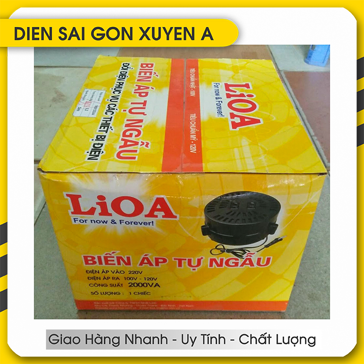 Biến áp LIOA 2000VA đổi nguồn 220V ra 100V-120V