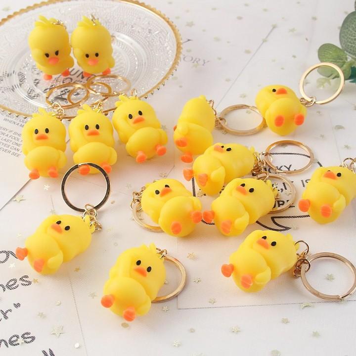 Móc khóa vịt ngơ cute móc khóa trang trí