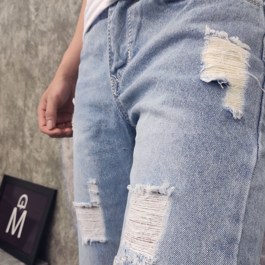 Quần Short Jeans Nam Q416 Xám Đậm