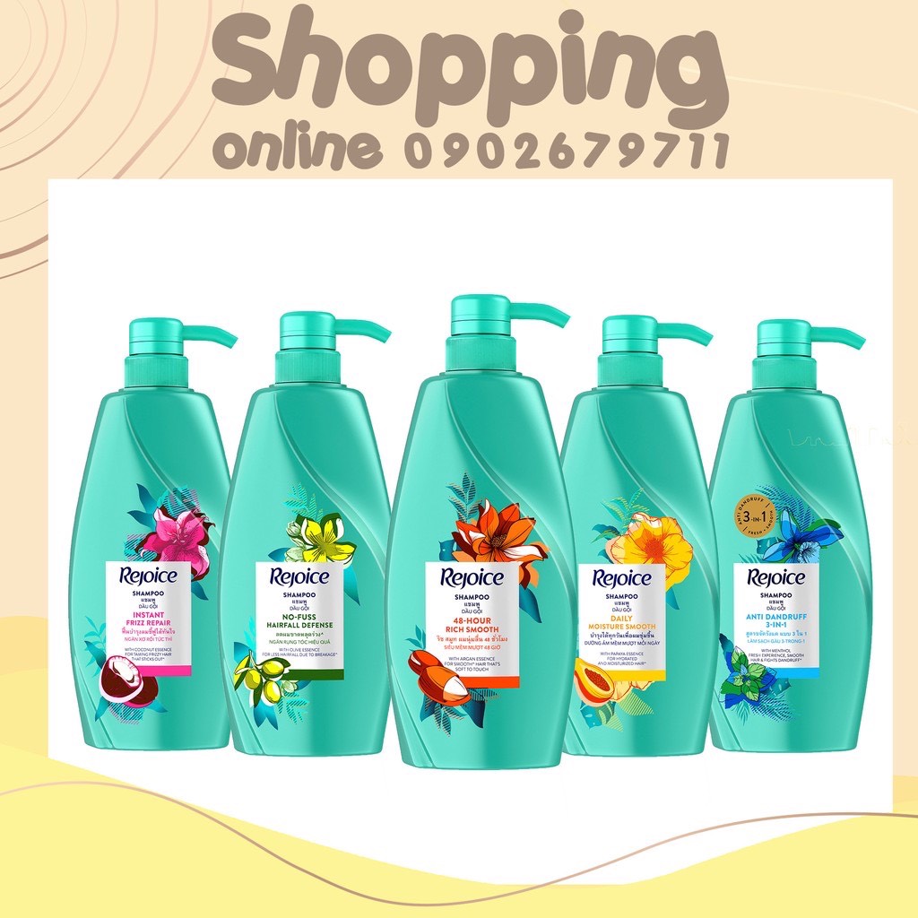 Dầu Gội Rejoice Thái Lan 600ml - Hồng Dừa