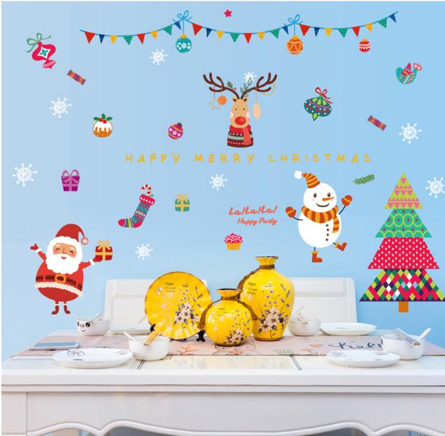 [HCM]Decal trang trí tường Noel- HAPPY CHRISTMAS