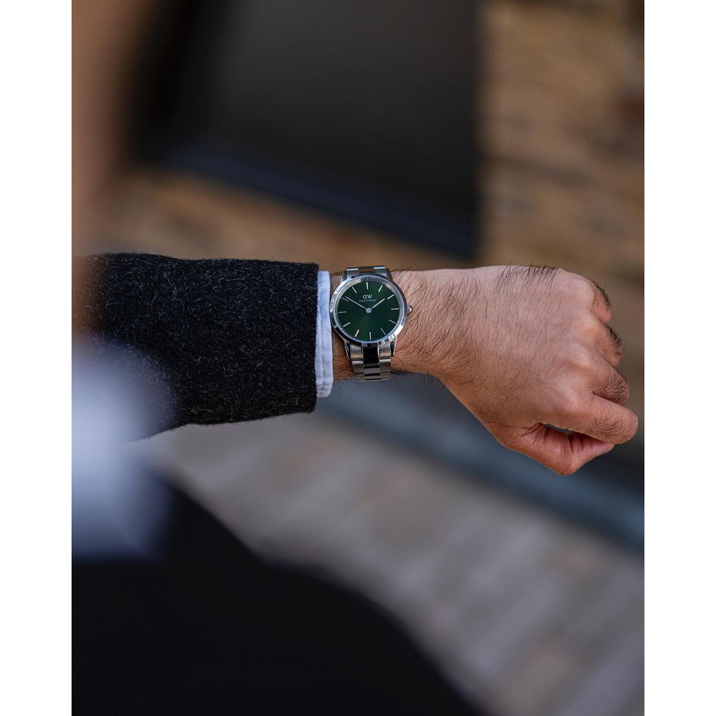 Đồng hồ nam DW Iconic Link Emerald Silver 40mm