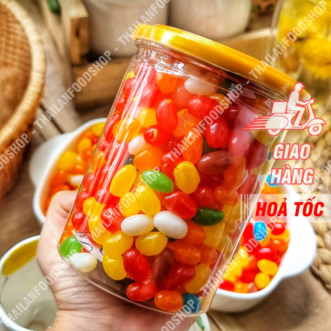Kẹo Bi Trái Cây - Lon 500gr